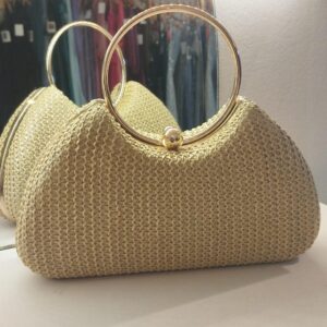 SOBRE YUTE CON ARGOLLA DORADA