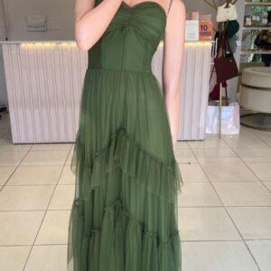 VERDE MUSGO TUL CAPAS TALLE G