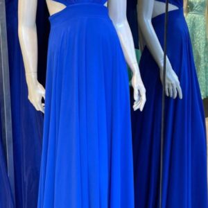 ALQUILER VESTIDO AZUL FRANCIA TALLE M
